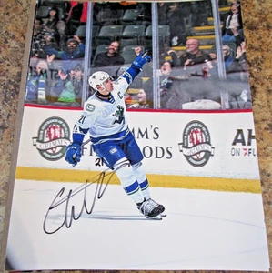 CHASE WOUTERS SIGNED 8x10 MATTE PHOTO ABBOTSFORD CANUCKS CALDER CUP (A) - Picture 1 of 2