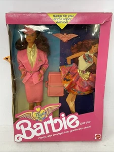 RAR! 1989 Flight Time Barbie Gift Set Steffi/PJ Face Rarität Puppe Mattel 2066 (36) - Bild 1 von 24