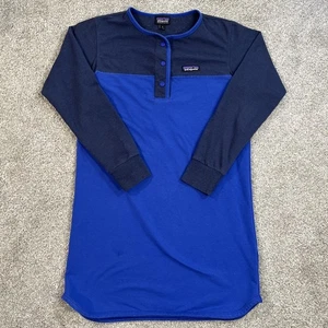 Patagonia Damen Ahnya Cotton Henley Kleid zweifarbig langarm Gr. S - Bild 1 von 11