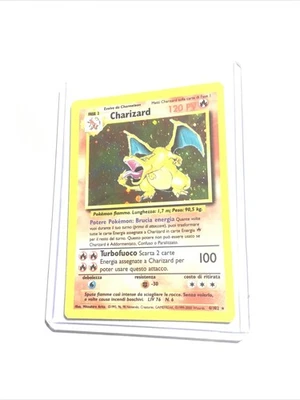 CHARIZARD - 4/102 - 120 PV - ITALIAN Base Set - Holo - Pokemon Card - NM - Image 1 of 4