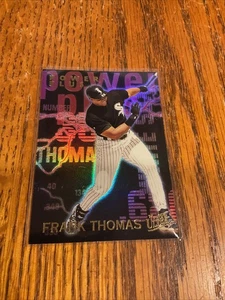 Fleer Ultra Power Plus #2 1997 refractor Frank Thomas White Sox patio inserto raro - Imagen 1 de 4