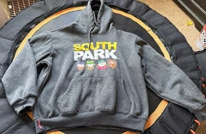 Sudadera pulóver con capucha estampado South Park Members Only para hombre talla XLarge gris - Imagen 1 de 9