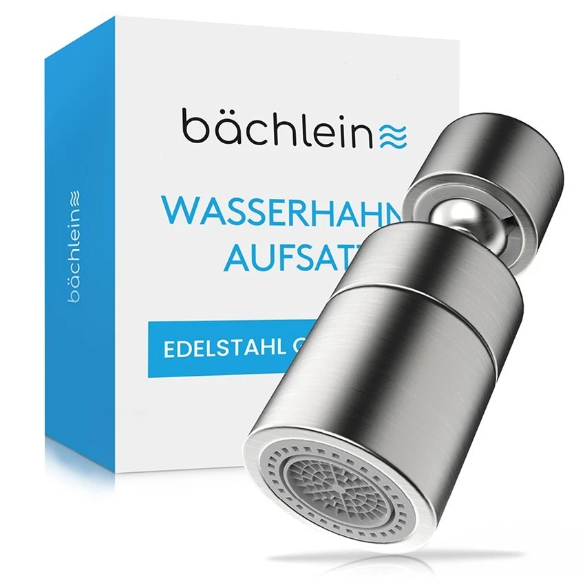 Schwenkbarer Wasserhahn-Aufsatz 360° | Universal Adapter | Strahlregler Perlator - Bild 1 von 1