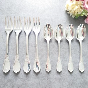 Christofle Marly 8pcs Silverplate Flatware Cake Fork Coffee Spoon Excellent - Picture 1 of 17
