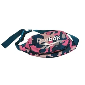 Reebok Teal Pink Camouflage Adjustable Fanny Pack / Shoulder Bag - Picture 1 of 7
