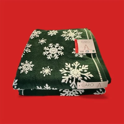 Juego de 2 toallas de baño COPO DE NIEVE COPO DE NIEVE CARO Home Navidad NUEVO Foto 1 de 2