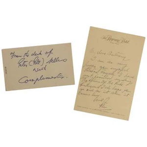Peter Sellers / Two Short Autograph Notes Signed 1974 - Picture 1 of 1