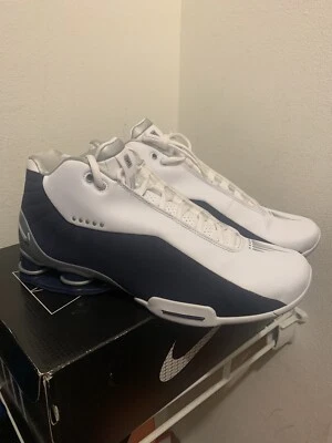 2020 Nike Shox BB4 branco prata marinha Olympic Carter AT7843-100 masculino tamanho 13 tamanho - Imagem 1 de 4