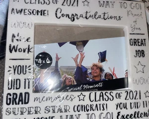 class of 2021 special moments graduation frame(light plastic material)4x6 - Picture 1 of 1