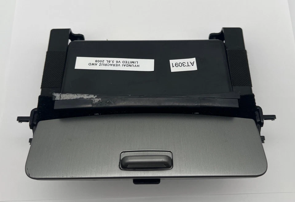 OEM 07-12 Hyundai Veracruz Salpicadero Centro Almacenamiento Compartimento Caja Plateado Foto 1 de 4