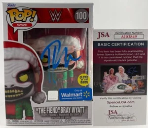 WWE NXT The Fiend Bray Wyatt Firmado GITD Funko POP C Autógrafo JSA - Imagen 1 de 5