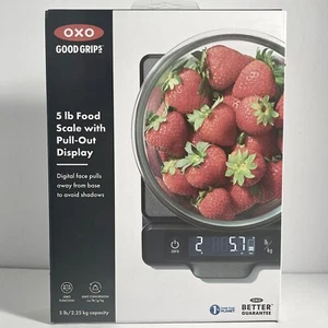 OXO Good Grips Bilancia per alimenti da 5 libbre con display estraibile - Nero* Unità nuova - Foto 1 di 3