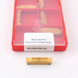 10PCS MGMN500-JH 5.0mm MGMN500 CNC Carbide Grooving Inserts For MGEHR/MGIVR - Imagen 1 de 3