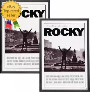 2-Pack 27X41 Black Movie Poster Frames, Front-Loading Snap Frame, 1.25" Aluminum - Picture 1 of 12