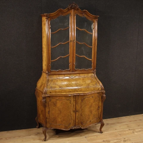 Trumeau furniture cabinet vitrine bureau living room desk in wood antique style Cover