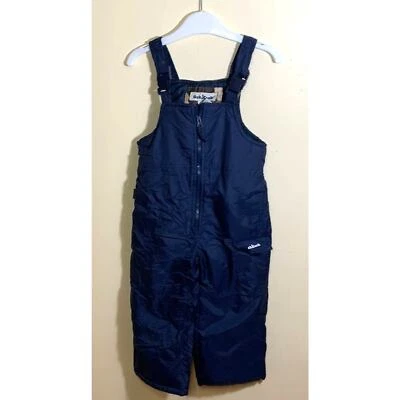 Mono con tirantes de nieve OshKosh B'gosh para niños pequeños suéter de invierno azul marino talla 4T Foto 1 de 4