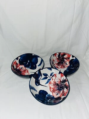 10 tigelas florais de frutas do deserto Strawberry Street Royal Hummingbird - Imagem 1 de 4