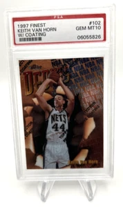 1997-98 Keith Van Horn Finest w/ Coating #102 PSA 10 Rookie RC - Picture 1 of 5