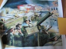 British WW2 Soldiers Fighting Oil Painting