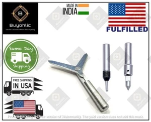 Spring-Loaded Tap Guide set of 2Pcs & Round Work Piece Center Finder-USA FULFILL - Picture 1 of 9