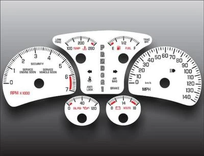 White Face Gauges for 2000-2005 Pontiac Bonneville SSEi GXP Non-Boost - Image 1 of 4