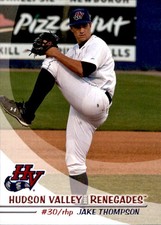 2010 Hudson Valley Renegades Grandstand #27 Jake Thompson Los Angeles California