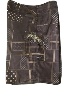Pantaloncini da tavola uomo Quiksilver - costume da bagno stampa marrone 34 - Foto 1 di 5