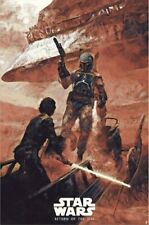 Classic Sports Prints- Luke Skywalker Boba - Star Wars -Ready2Hang Canvas - Huge