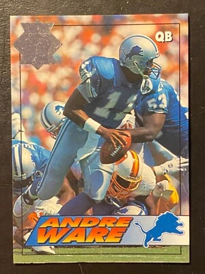Andre Ware 1994 Collector's Edge Boss Squad Silver Serial No #60 Detroit Lions - Image 1 of 2