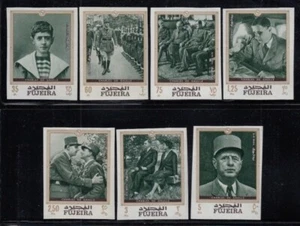 FUJEIRA Charles De Gaulle MNH imperforate set - Picture 1 of 1