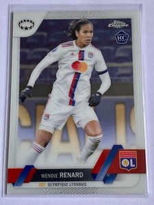 Wendie Renard RC 2022-23 Topps Chrome UEFA Women UWCL Rookie Olympique Lyonnais