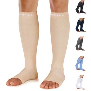 Compression Socks for Women & Men Circulation 20-30 mmHg Graduated Open Toe C... - Picture 1 of 7