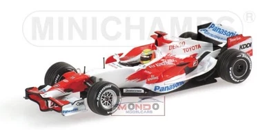 1:43 Minichamps Toyota Tf107 Schumacher 2007 400070011 Diecast Modellino - Immagine 1 di 2