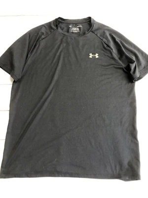 Under Armour Shirt Mens Medium Black Tech Tee Athletic Lightweight Gym Training - Image 1 of 4