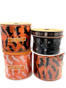 Place & Time Halloween Ribbon Spools Lot Of 5 - Picture 1 of 1