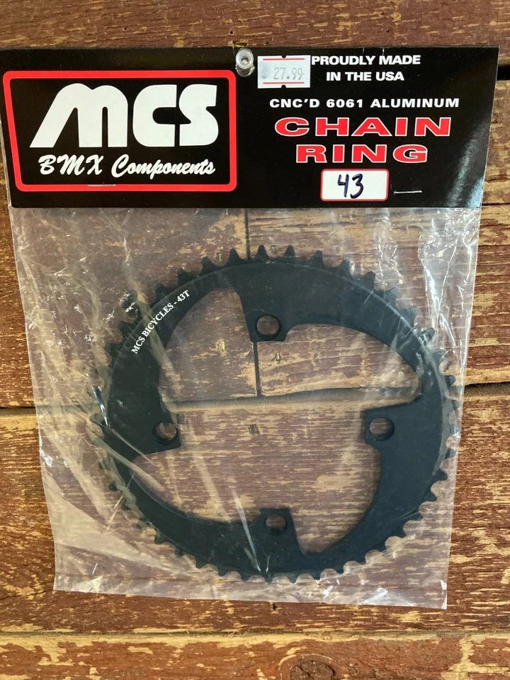 MCS 4 БОЛТА 3/32 ПЕРЕДНЯЯ ЗВЕЗДОЧКА 43T ЧЕРНЫЙ - Изображение 1 из 1