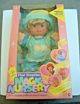 1990, Mattel, First Surprise Magic Nursery Boy or Girl Doll Mint in Box - Image 1 of 4