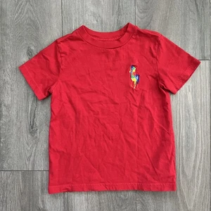 Polo Ralph Lauren Youth Toddler 4T T Shirt Red Multicolor Logo - Picture 1 of 6