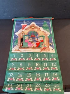 Avon Christmas Advent Countdown Calendar Santa & Mrs Claus No Mouse 1987 Vintage - Picture 1 of 2