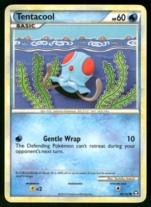 2010 Heavily Played Pokemon Tentacool 80/102 HGSS Triumphant - Picture 1 of 3