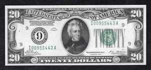 fr. 2050-I 1928 20 $ FRN FEDERAL RESERVE NOTE MINNEAPOLIS, MN GEM UNCIRCULATED - Bild 1 von 2