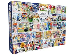 Gibsons 1000 Piece Jigsaw Puzzle - A Year In Great Britain - Picture 1 of 1