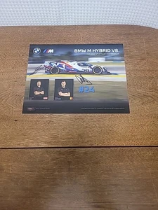 2025 Rahal Letterman Lanigan BMW GTP signed Indy IMSA WTSC Hero Card 4 Drivers - Picture 1 of 2
