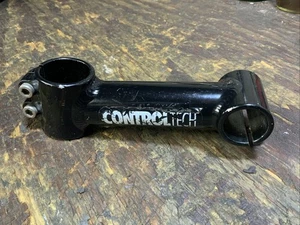Vintage Control Tech Stem 1-1/8 in Threadless USA 120 mm 25.4 Black 90s - Picture 1 of 9