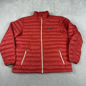 Suéter de plumón Patagonia para hombre Chaqueta acolchada con cremallera completa Talla XXL Rojo Exterior Gorpcore - Imagen 1 de 9