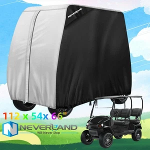 Golf Cart Abdeckung 4 Sozius UV Schutz Wasserdicht 420D für EZGO Club Car Yamaha - Bild 1 von 17