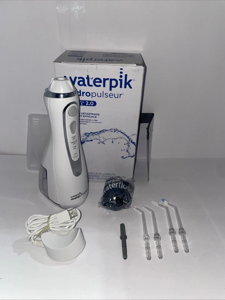 Waterpik WP-580CD Inalámbrico Avanzado 2.0 ADA Water Flosser Blanco ¡No Sellado!! Foto 1 de 1