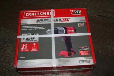 NEW Sealed Craftsman V20 Brushless RP  - 1/2" Hammer Drill CMCD732B - Tool Only - Image 1 of 2