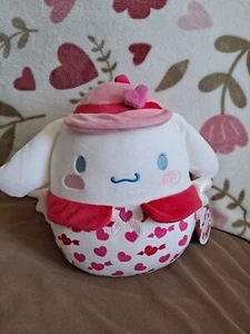 Figura de peluche de 8" Cinnamoroll Valentine Squishmallow rollo de canela Hello Kitty - Imagen 1 de 4