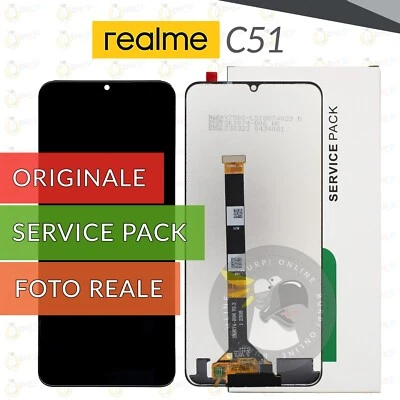DISPLAY ORIGINALE REALME C51 RMX3830 SCHERMO VETRO LCD TOUCH SCREEN SERVICE PACK